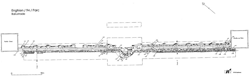 Plan de la balustrade