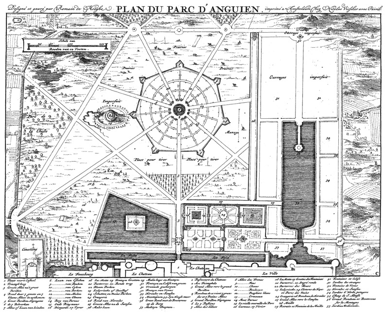 Le Plan du parc d'Enghien